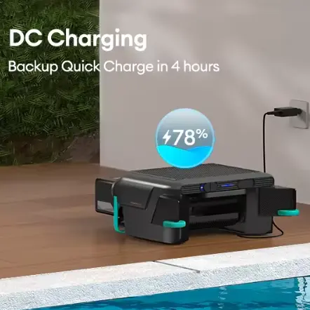 Robot Skimmer Pool Panel Surya Fleksibel Efisiensi Tinggi